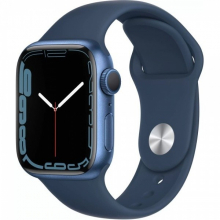 Apple Watch Series 7, 41 мм, синего цвета, спортивный ремешок